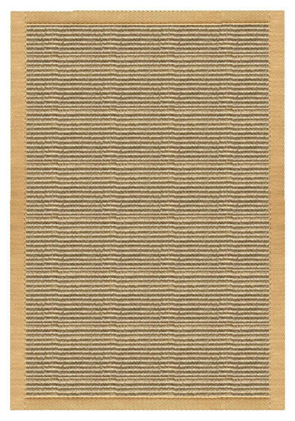 Area Rugs - Sustainable Lifestyles Bone Sisal Rug With Honeycomb Cotton Border