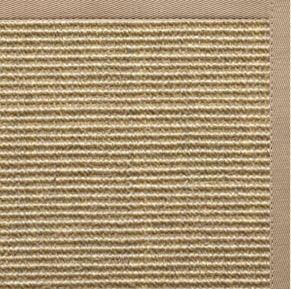 Bone Sisal Rug with Ivory Blush Cotton Border - Free Shipping