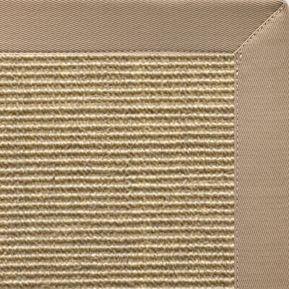 Bone Sisal Rug with Ivory Blush Cotton Border alternate view