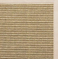 Bone Sisal Rug with Ivory Cotton Border - Free Shipping 1