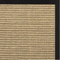 Bone Sisal Rug with Lava Cotton Border - Free Shipping 1