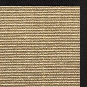 Bone Sisal Rug with Lava Cotton Border