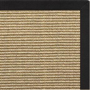 Bone Sisal Rug with Lava Cotton Border - Free Shipping