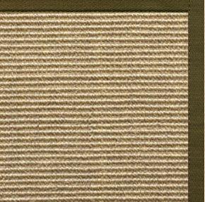 Bone Sisal Rug with Lichen Cotton Border - Free Shipping