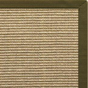 Bone Sisal Rug with Lichen Cotton Border - Free Shipping