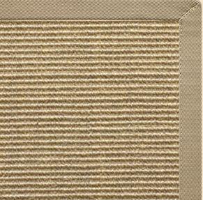 Bone Sisal Rug with Moon Rock Gray Cotton Border alternate view