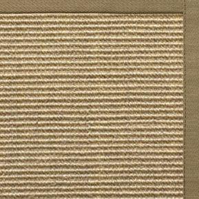 Bone Sisal Rug with Oat Straw Cotton Border - Free Shipping