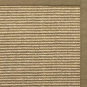Bone Sisal Rug with Oat Straw Cotton Border