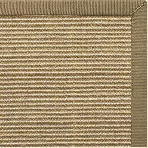 Bone Sisal Rug with Oat Straw Cotton Border - Free Shipping