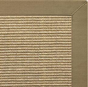 Bone Sisal Rug with Oat Straw Cotton Border - Free Shipping