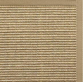 Bone Sisal Rug with Oatmeal Cotton Border - Free Shipping