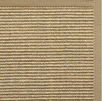 Bone Sisal Rug with Oatmeal Cotton Border - Free Shipping 1