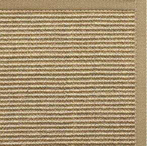 Bone Sisal Rug with Oatmeal Cotton Border