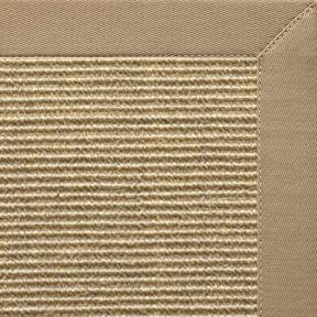 Bone Sisal Rug with Oatmeal Cotton Border alternate view