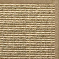 Bone Sisal Rug with Pale Ash Cotton Border - Free Shipping 1