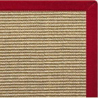 Bone Sisal Rug with Poppy Cotton Border - Free Shipping 2