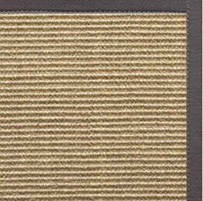 Bone Sisal Rug with Quarry Cotton Border - Free Shipping