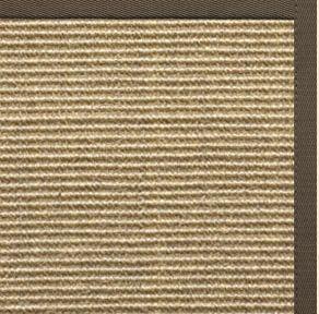 Bone Sisal Rug with Rye Cotton Border