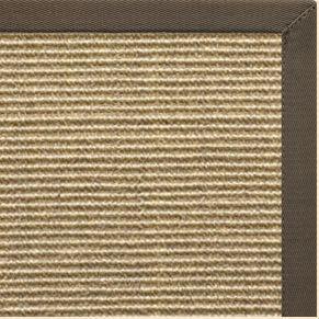 Bone Sisal Rug with Rye Cotton Border - Free Shipping