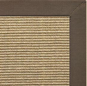 Bone Sisal Rug with Rye Cotton Border - Free Shipping