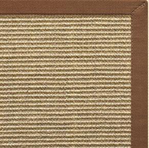 Bone Sisal Rug with Sahara Cotton Border - Free Shipping