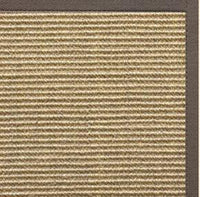 Bone Sisal Rug with Silver Shadow Cotton Border - Free Shipping 1
