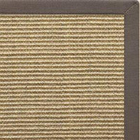 Bone Sisal Rug with Silver Shadow Cotton Border - Free Shipping 2
