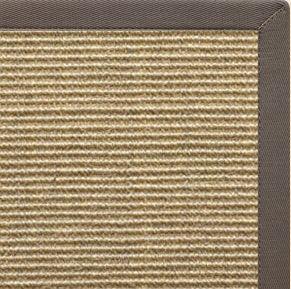 Bone Sisal Rug with Silver Shadow Cotton Border alternate view