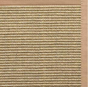 Bone Sisal Rug with Straw Cotton Border - Free Shipping