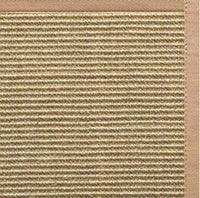 Bone Sisal Rug with Straw Cotton Border - Free Shipping 1