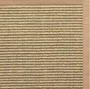 Bone Sisal Rug with Straw Cotton Border