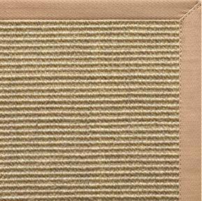 Bone Sisal Rug with Straw Cotton Border - Free Shipping