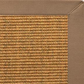 Cognac Sisal Rug with Harvest Haze Cotton Border - Free Shipping