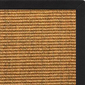 Cognac Sisal Rug with Lava Cotton Border - Free Shipping