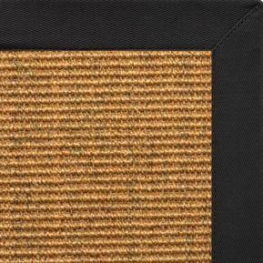 Cognac Sisal Rug with Lava Cotton Border - Free Shipping