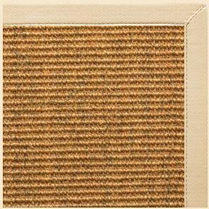 Cognac Sisal Rug with Magnolia Cotton Border - Free Shipping