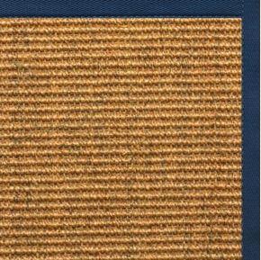 Cognac Sisal Rug with Marina Cotton Border - Free Shipping