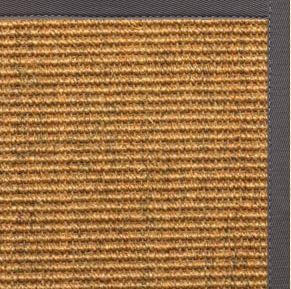Cognac Sisal Rug with Quarry Cotton Border - Free Shipping