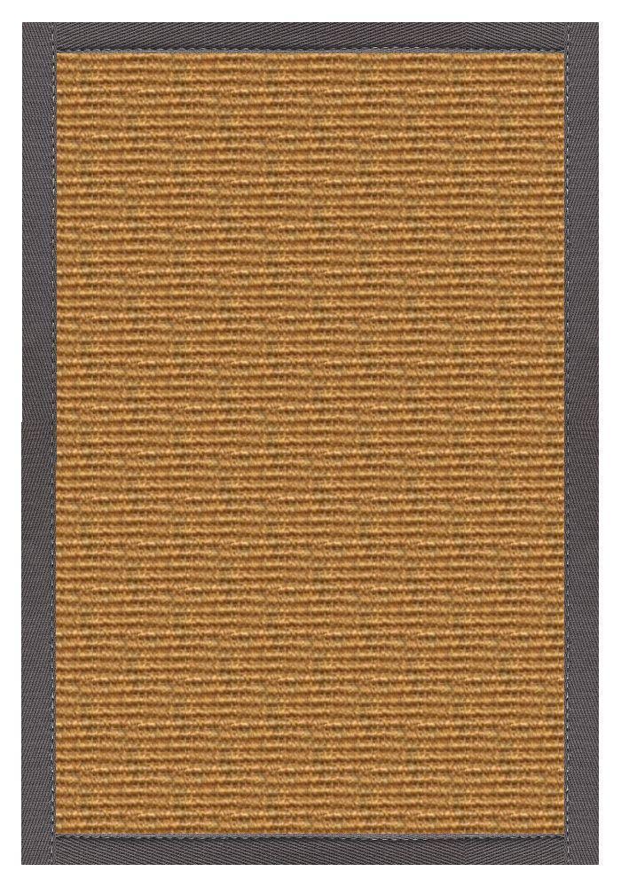 Area Rugs - Sustainable Lifestyles Cognac Sisal Rug With Quarry Cotton Border
