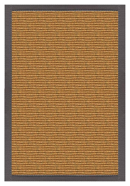 Area Rugs - Sustainable Lifestyles Cognac Sisal Rug With Quarry Cotton Border