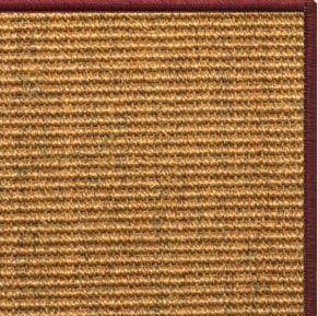 Cognac Sisal Rug with Serged Border (Color 11989) - Free Shipping