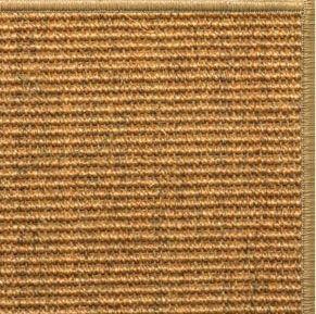 Cognac Sisal Rug with Serged Border (Color 200) - Free Shipping