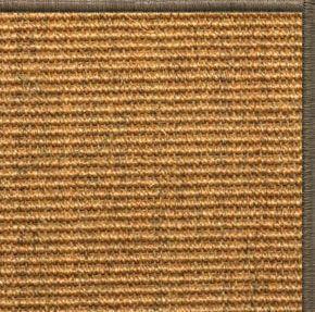 Cognac Sisal Rug with Serged Border (Color 29024) - Free Shipping