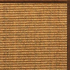 Cognac Sisal Rug with Serged Border (Color 29275) - Free Shipping