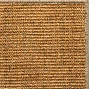 Cognac Sisal Rug with Serged Border (Color 29315) - Free Shipping