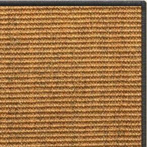 Cognac Sisal Rug with Serged Border (Color 29750) - Free Shipping