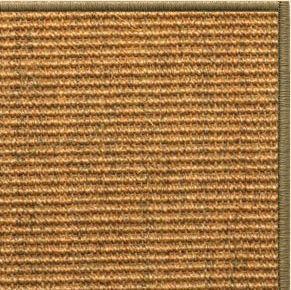 Cognac Sisal Rug with Serged Border (Color 29950) - Free Shipping