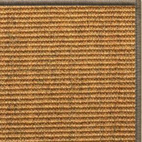Cognac Sisal Rug with Serged Border (Color 29979) - Free Shipping