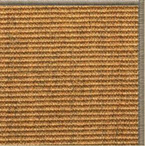Cognac Sisal Rug with Serged Border (Color 30008) - Free Shipping