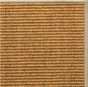 Cognac Sisal Rug with Serged Border (Color 93) - Free Shipping